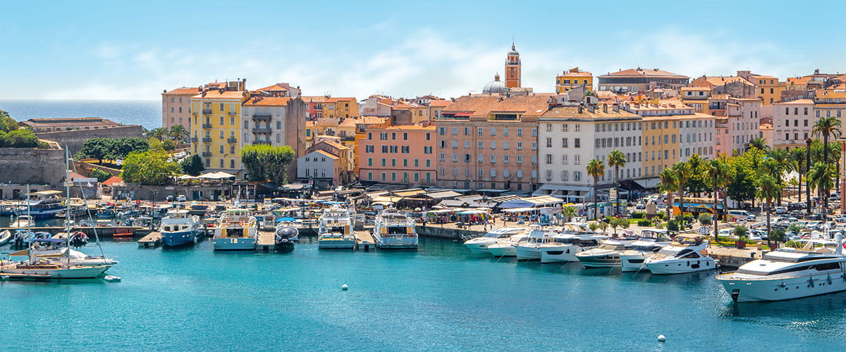 A view over Ajaccio's marina, Corsica